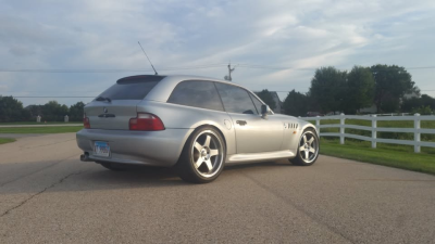 1999 BMW Z3 Coupe in Arctic Silver Metallic over Black