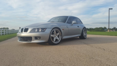 1999 BMW Z3 Coupe in Arctic Silver Metallic over Black