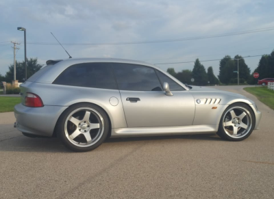 1999 BMW Z3 Coupe in Arctic Silver Metallic over Black