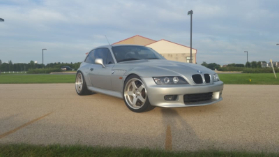 1999 BMW Z3 Coupe in Arctic Silver Metallic over Black