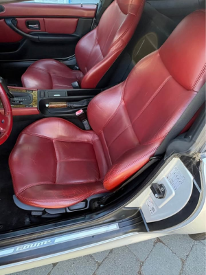 1999 BMW Z3 Coupe in Arctic Silver Metallic over Extended Tanin Red
