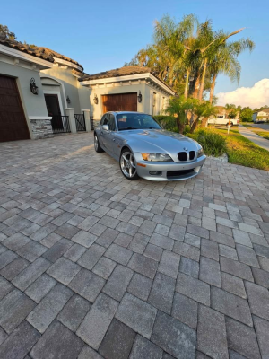 1999 BMW Z3 Coupe in Arctic Silver Metallic over Black