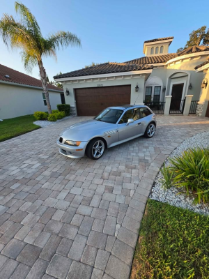 1999 BMW Z3 Coupe in Arctic Silver Metallic over Black
