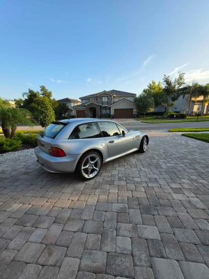 1999 BMW Z3 Coupe in Arctic Silver Metallic over Black