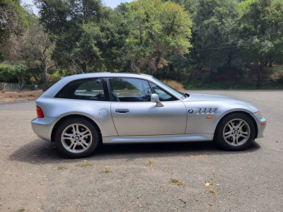 1999 BMW Z3 Coupe in Arctic Silver Metallic over Black