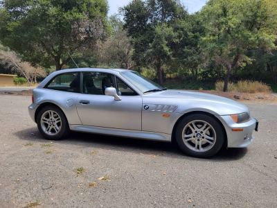 1999 BMW Z3 Coupe in Arctic Silver Metallic over Black