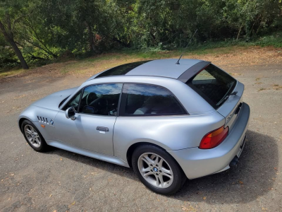 1999 BMW Z3 Coupe in Arctic Silver Metallic over Black