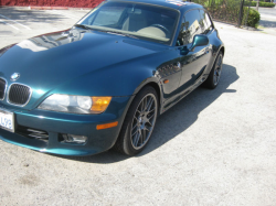 1999 BMW Z3 Coupe in Boston Green Metallic over E36 Sand Beige