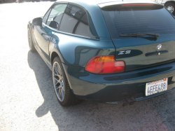 1999 BMW Z3 Coupe in Boston Green Metallic over E36 Sand Beige