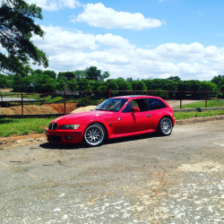 1999 BMW Z3 Coupe in Hell Red over Black