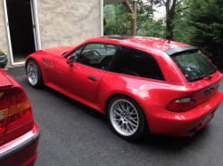 1999 BMW Z3 Coupe in Hell Red over Black