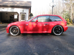 1999 BMW Z3 Coupe in Hell Red over Black