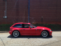 1999 BMW Z3 Coupe in Hell Red over Black