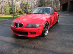 1999 BMW Z3 Coupe in Hell Red over Black