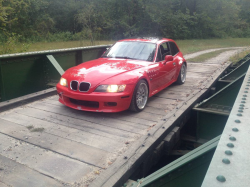 1999 BMW Z3 Coupe in Hell Red over Black