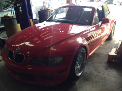 1999 BMW Z3 Coupe in Hell Red over Black