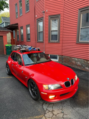 1999 BMW Z3 Coupe in Hell Red over E36 Sand Beige