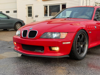 1999 BMW Z3 Coupe in Hell Red over E36 Sand Beige