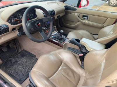 1999 BMW Z3 Coupe in Hell Red over E36 Sand Beige