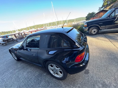1999 BMW Z3 Coupe in Jet Black 2 over E36 Sand Beige