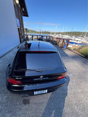 1999 BMW Z3 Coupe in Jet Black 2 over E36 Sand Beige