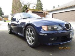 1999 BMW Z3 Coupe in Montreal Blue Metallic over Black