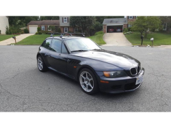 1999 BMW Z3 Coupe in Cosmos Black Metallic over Extended Tanin Red