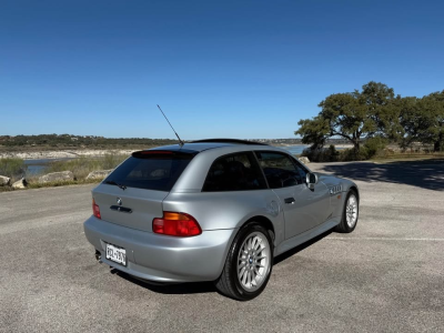 1999 BMW Z3 Coupe in Arctic Silver Metallic over Tanin Red