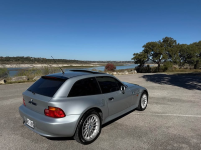 1999 BMW Z3 Coupe in Arctic Silver Metallic over Tanin Red