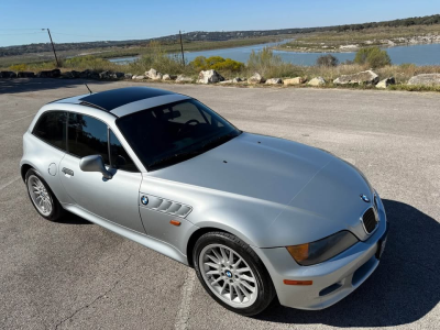 1999 BMW Z3 Coupe in Arctic Silver Metallic over Tanin Red