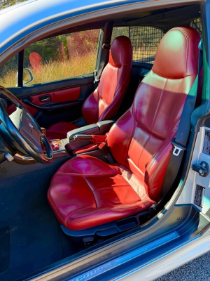 1999 BMW Z3 Coupe in Arctic Silver Metallic over Tanin Red