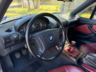 1999 BMW Z3 Coupe in Arctic Silver Metallic over Tanin Red