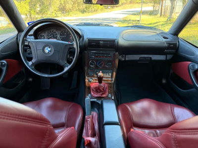 1999 BMW Z3 Coupe in Arctic Silver Metallic over Tanin Red