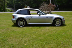 1999 BMW Z3 Coupe in Arctic Silver Metallic over Tanin Red