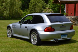 1999 BMW Z3 Coupe in Arctic Silver Metallic over Tanin Red