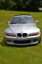 1999 BMW Z3 Coupe in Arctic Silver Metallic over Tanin Red