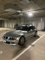 1999 BMW Z3 Coupe in Arctic Silver Metallic over Black