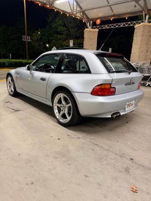 1999 BMW Z3 Coupe in Arctic Silver Metallic over Black