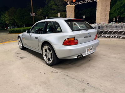 1999 BMW Z3 Coupe in Arctic Silver Metallic over Black