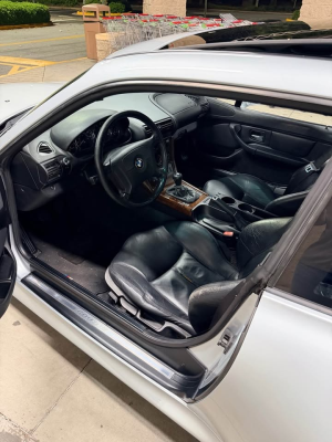 1999 BMW Z3 Coupe in Arctic Silver Metallic over Black
