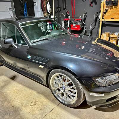 1999 BMW Z3 Coupe in Cosmos Black Metallic over Black