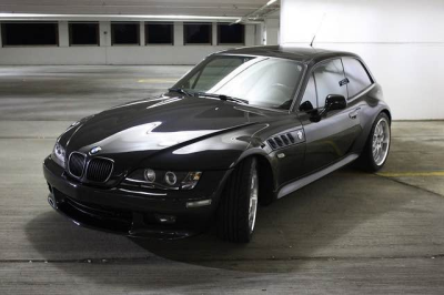 1999 BMW Z3 Coupe in Cosmos Black Metallic over Black