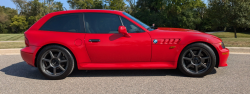 1999 BMW Z3 Coupe in Hell Red over E36 Sand Beige