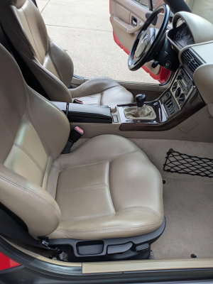 1999 BMW Z3 Coupe in Hell Red over E36 Sand Beige