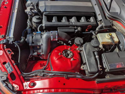 1999 BMW Z3 Coupe in Hell Red over E36 Sand Beige