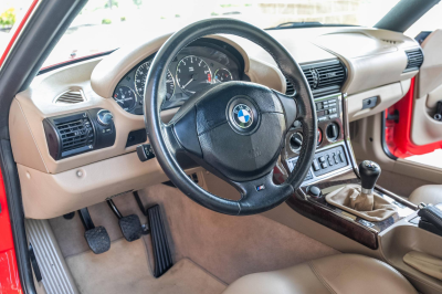 1999 BMW Z3 Coupe in Hell Red over E36 Sand Beige