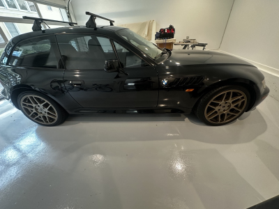 1999 BMW Z3 Coupe in Jet Black 2 over E36 Sand Beige