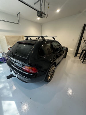 1999 BMW Z3 Coupe in Jet Black 2 over E36 Sand Beige