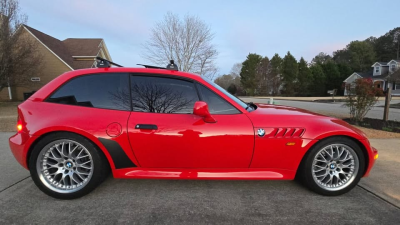 1999 BMW Z3 Coupe in Hell Red over E36 Sand Beige