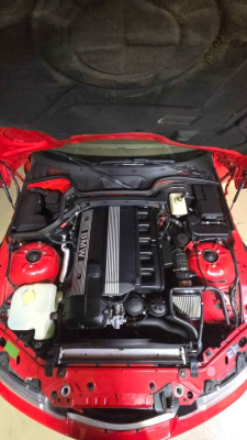 1999 BMW Z3 Coupe in Hell Red over E36 Sand Beige